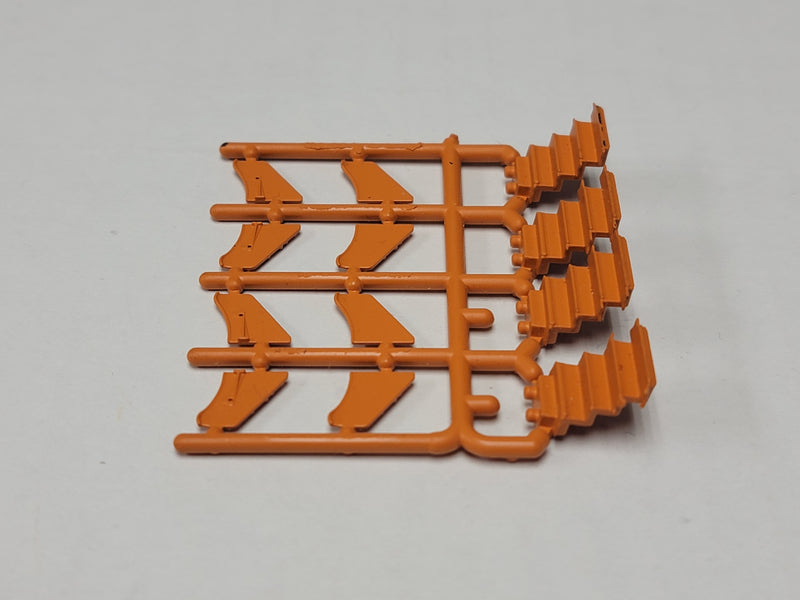 Branchline Trains 151007 HO Scale Heavyweight Car Steps - Orange