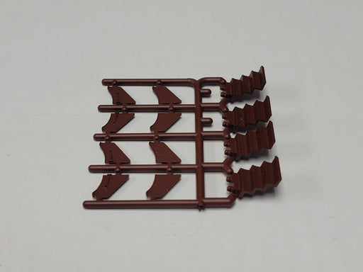 Branchline Trains 151007 HO Scale Heavyweight Car Steps - Oxide