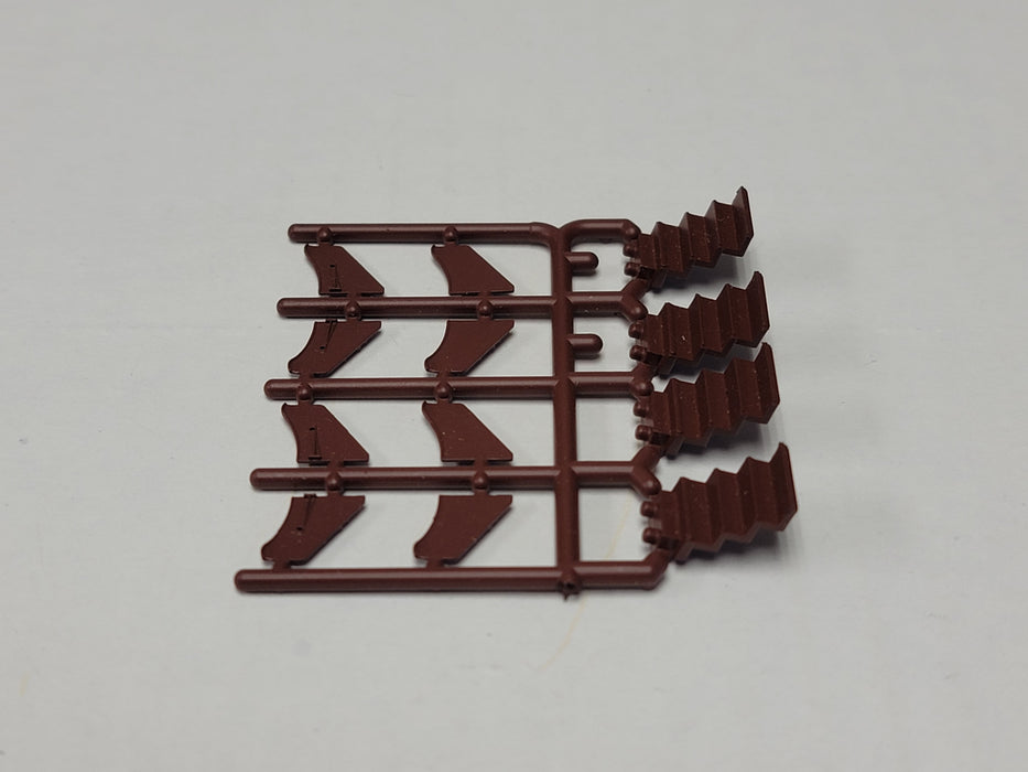 Branchline Trains 151007 HO Scale Heavyweight Car Steps - Oxide