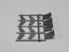 Branchline Trains 151007 HO Scale Heavyweight Car Steps - Silver Set of 4