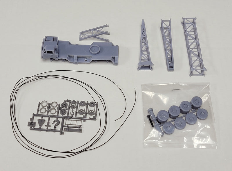 Bethlehem Car Works Sparrows Point SP-105 HO Scale P-H Mobile Crane 3D Printed Kit