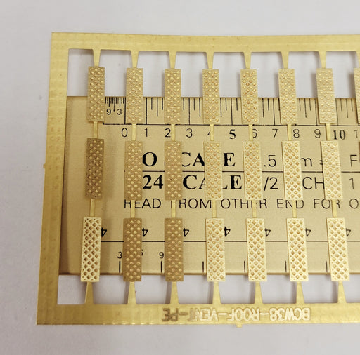 Bethlehem Car Works 38 HO Scale Brass Roof Vents (24)