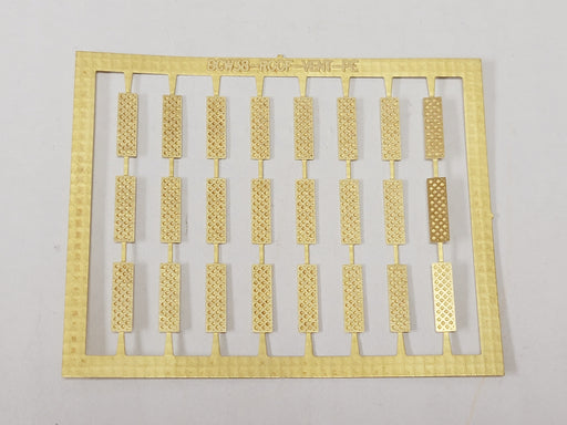Bethlehem Car Works 38 HO Scale Brass Roof Vents (24)