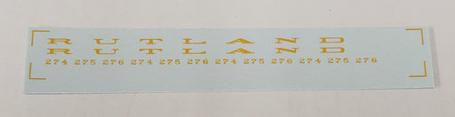 Bethlehem Car Works 200 HO Scale Rutland 274-276 RPO Dulux Gold Decals