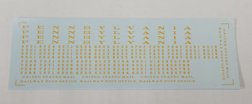 Bethlehem Car Works 402d HO Scale Pennsylvania BM70/RPO Dulux Gold Decals