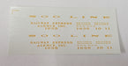 Bethlehem Car Works 733d HO Scale SOO Line ACF Baggage Dulux Gold Decals