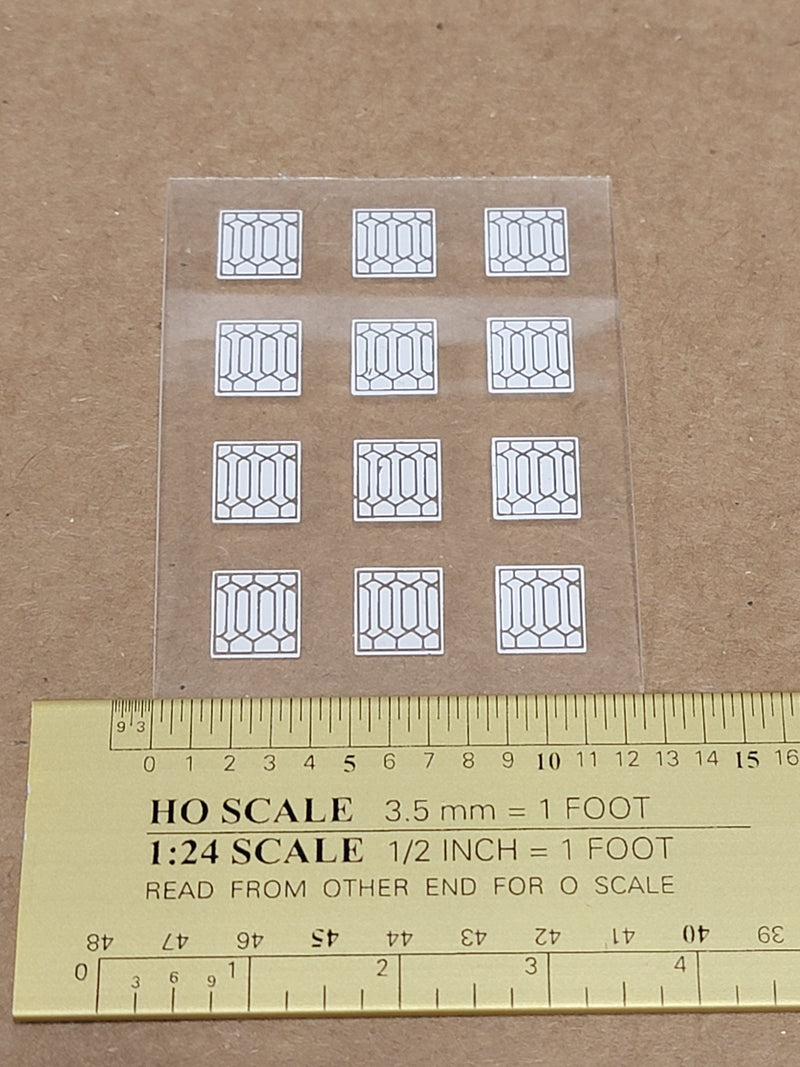 Bethlehem Car Works 101 HO Scale Acetate Lavatory Windows
