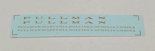 Bethlehem Car Works KitBits 417d HO Scale Pullman Parlor Car Decals - Bronze Gold