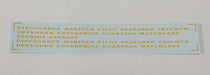 Bethlehem Car Works KitBits 585c HO Scale Pullman Parlor Decals - Dulux Gold