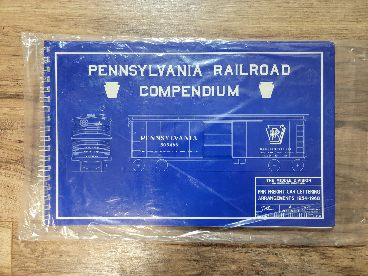 Pennsylvania Railroad Compendium PRR Freight Car Lettering 1954-1968 ...