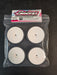 Sweep Racing 3036217 P 1/10 TC D36 D-SPEC Asphalt TC Tires on White Dish Wheels