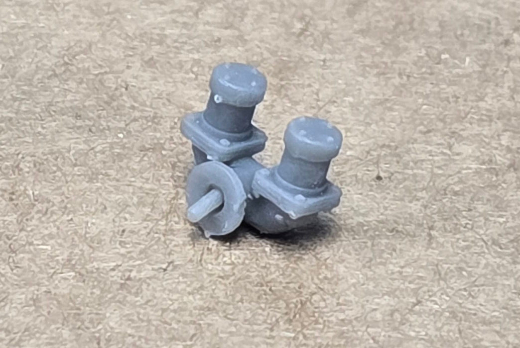 Bethlehem Car Works KitBits 10KTCV Dome Vents for Intermountain 10,000 Gallon Tank Car