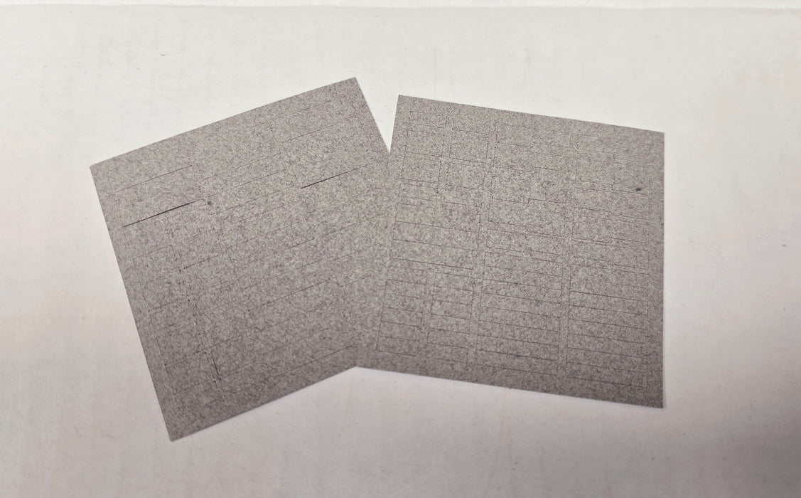 Bethlehem Car Works KitBits AMB382 HO Scale Gray Universal Window Shades for Walthers or Branchline Heavyweights