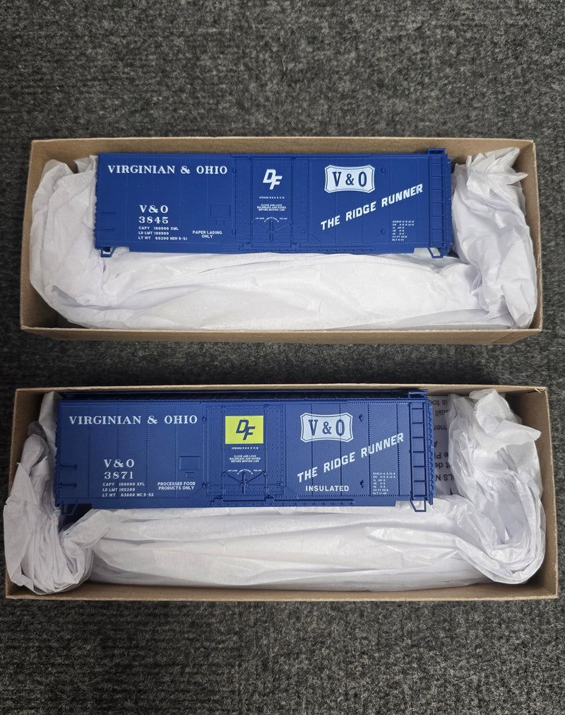 Three Notch Rail HO Scale 40' Boxcar Kit Virginian & Ohio V&O (2024 Release)