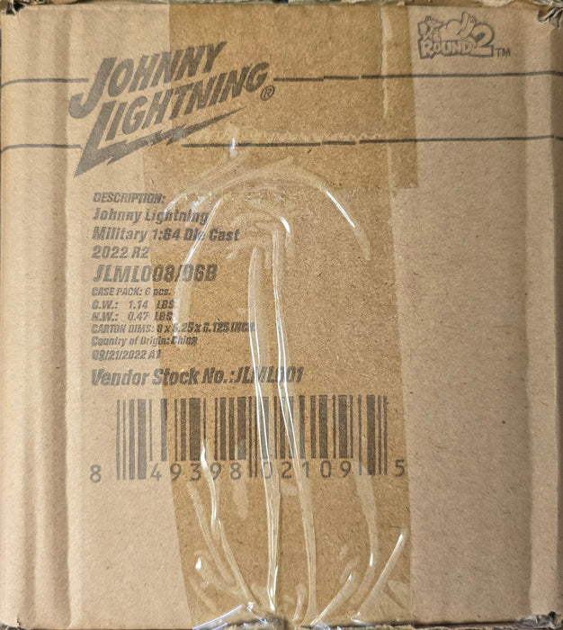 Johnny Lightning JLML008 WWII Warriors European Theater Version B Sealed 6 Pack