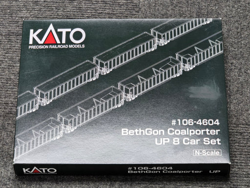 Kato 106-4604 N Scale Bethgon Coalporter Union Pacific UP (8 Pack) - USED