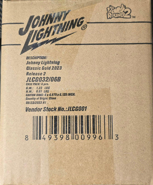 Johnny Lightning JLCG032B Classic Gold 2023 Release 2 Version B Sealed Case (6 Pack)