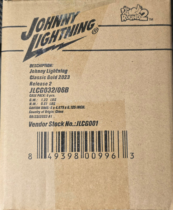 Johnny Lightning JLCG032B Classic Gold 2023 Release 2 Version B Sealed Case (6 Pack)