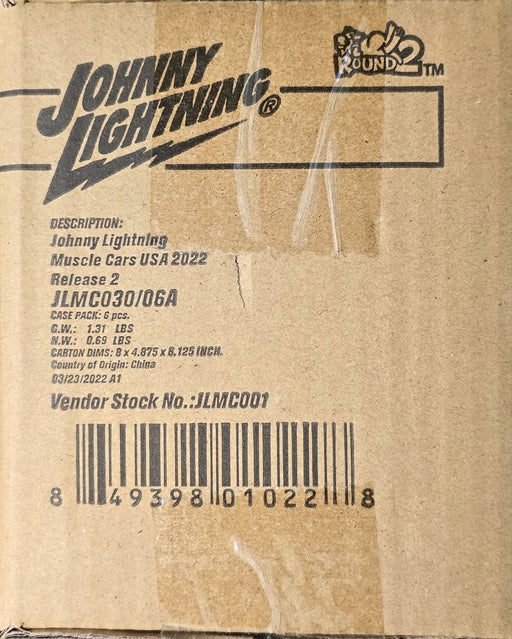 Johnny Lightning JLMC030A Muscle Cars USA 2022 Release 2 Version A Sealed Case (6 Pack)