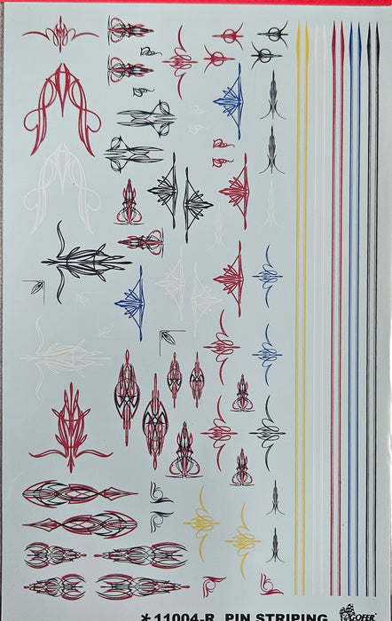 Gofer Racing Decals 11004 1/24 Decals - Pinstriping