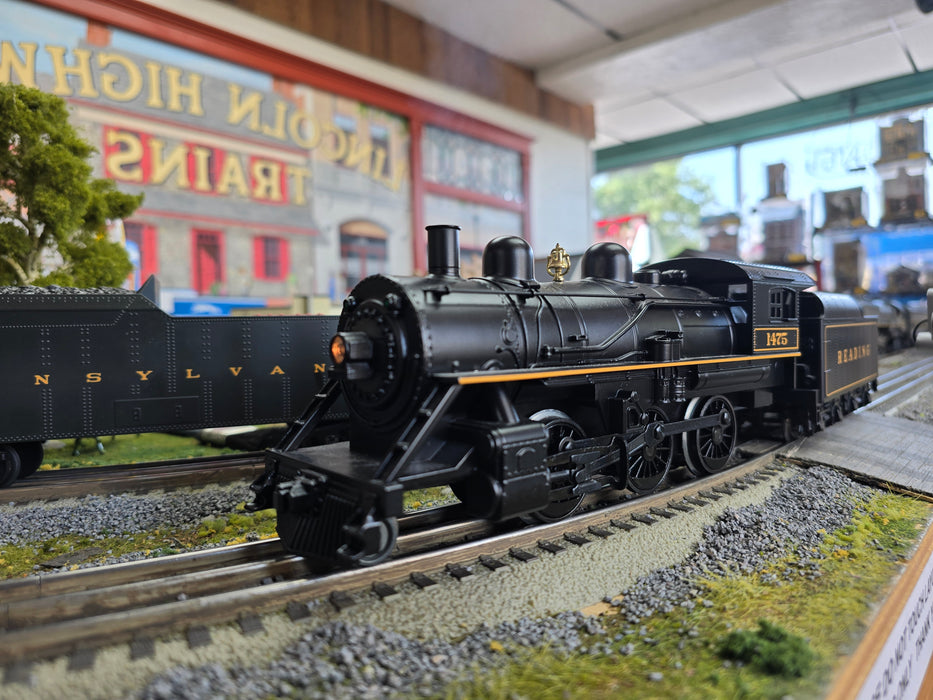 MTH RailKing 30-4145-0E O Gauge 2-6-0 Steam Locomotive Reading 1475 (USED)