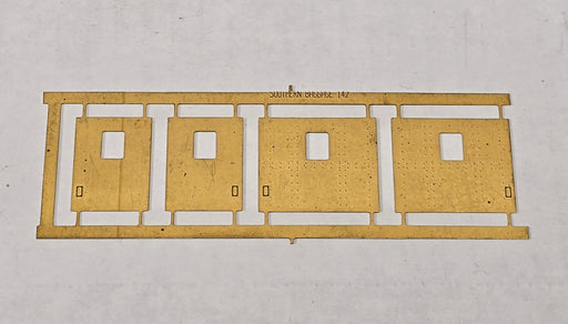 Bethlehem Car Works KitBits 1431-D HO Scale Brass Southern Baggage Doors (Set of 4)