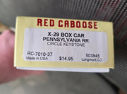 Red Caboose RR-7010-37 HO Scale 40' X-29 Boxcar Kit Pennsylvania PRR 503845 - NOS