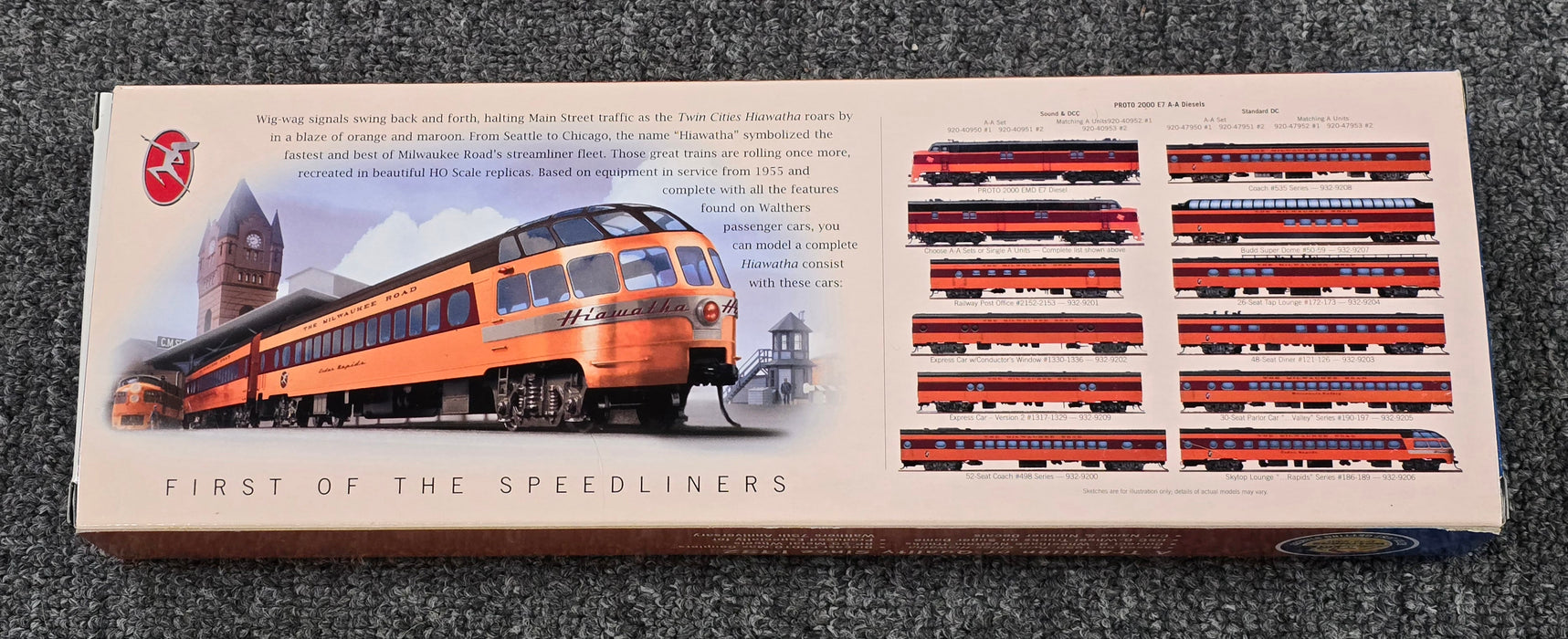 Walthers 932-9206 HO Scale 1955 Hiawatha Skytop Lounge Observation MILW - NOS