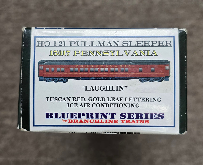 Branchline Trains 15317 HO Scale 12-1 Heavyweight Pullman Sleeper PRR Laughlin - NOS
