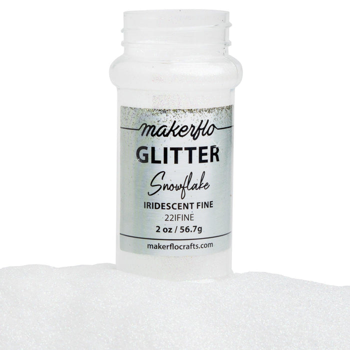 MakerFlo Crafts Snowflake - Fine Glitter 2oz