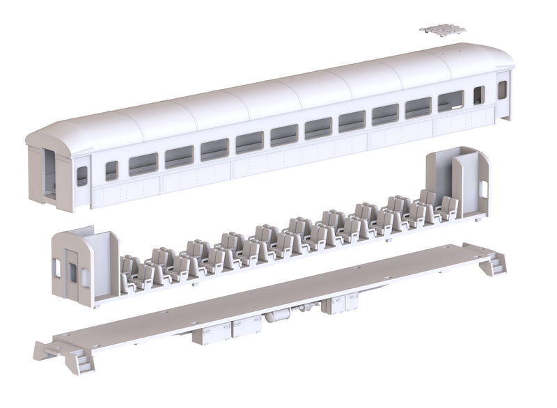 Bethlehem Car Works 4700 HO Scale Erie Lackawanna Modernized Coach Kit