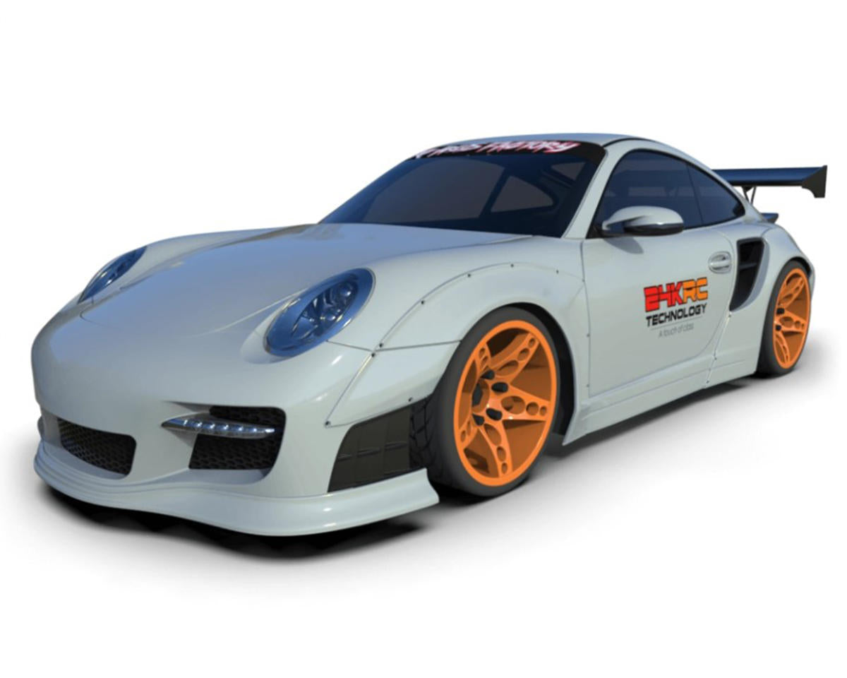 24K RC Technology Clear 1/10 LBWK Works Porsche 997 Full Drift Body Se ...