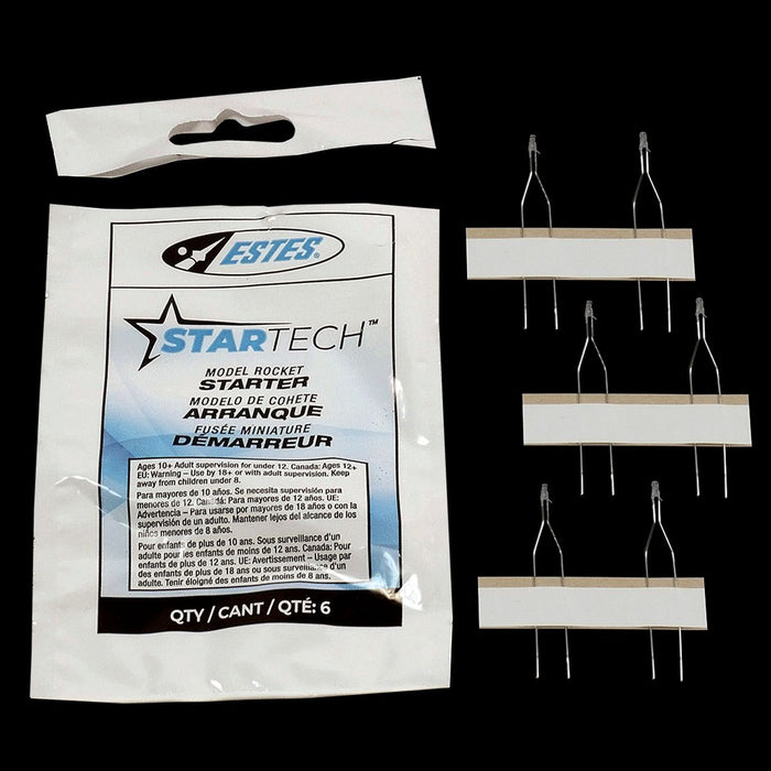 ESTES 2303 Model Rocket Startech Starters (6 Pack)