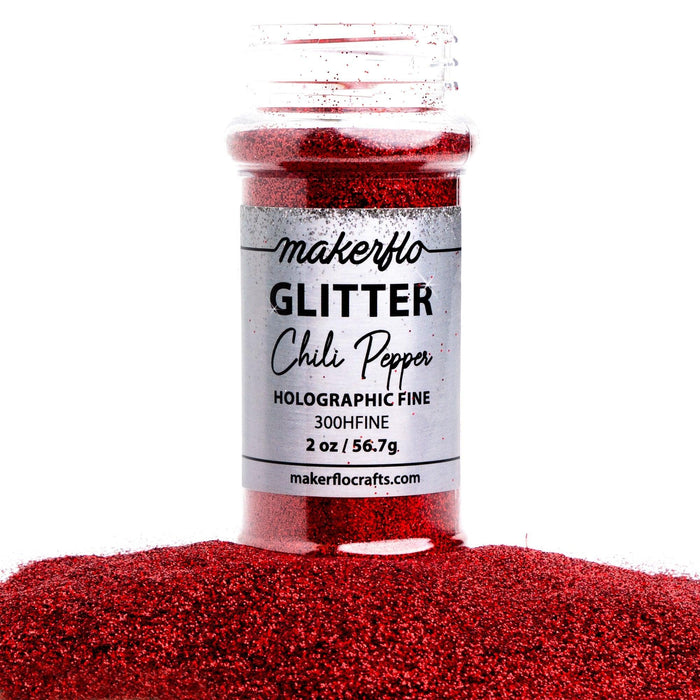 MakerFlo Crafts Chili Pepper - Fine Glitter 2oz