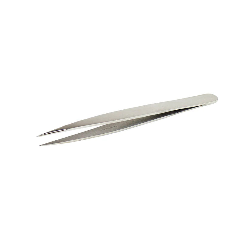 Excel 30412 Stainless Steel Tweezer, 4-3/4" Sharp