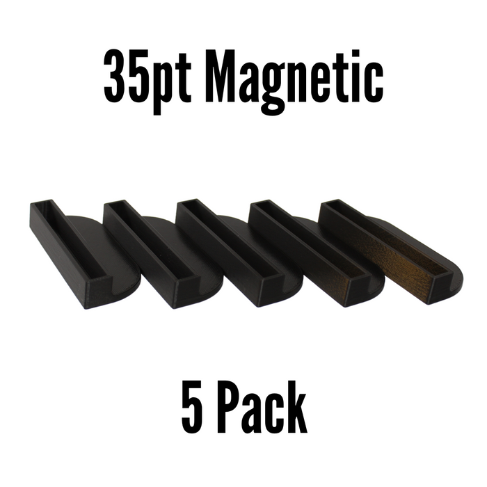 Stand Up Displays Basic Stands - 35pt Magnetic - Black - 5 Pack