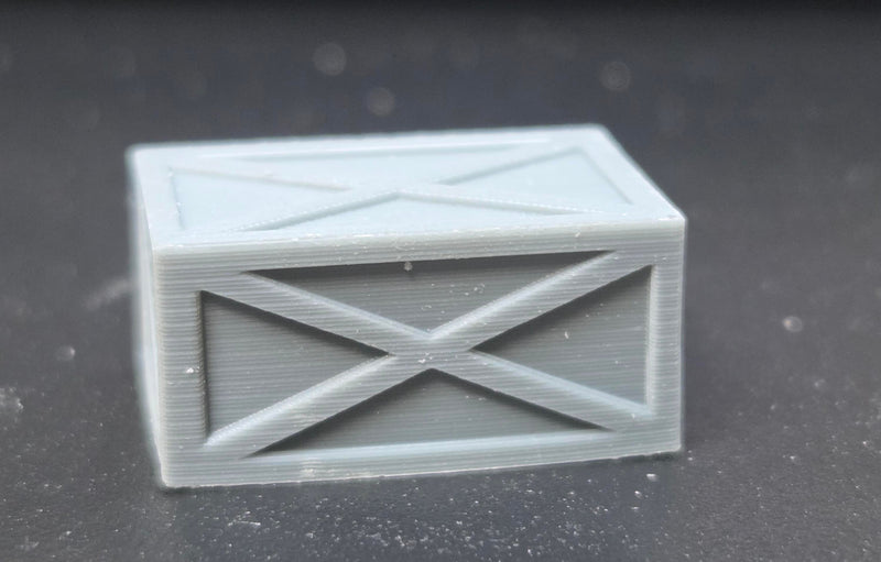 3G Resin Prints B-00040 HO Scale 3' x 4' x 6' Wooden Crate (Unpainted Resin Pack of 2)