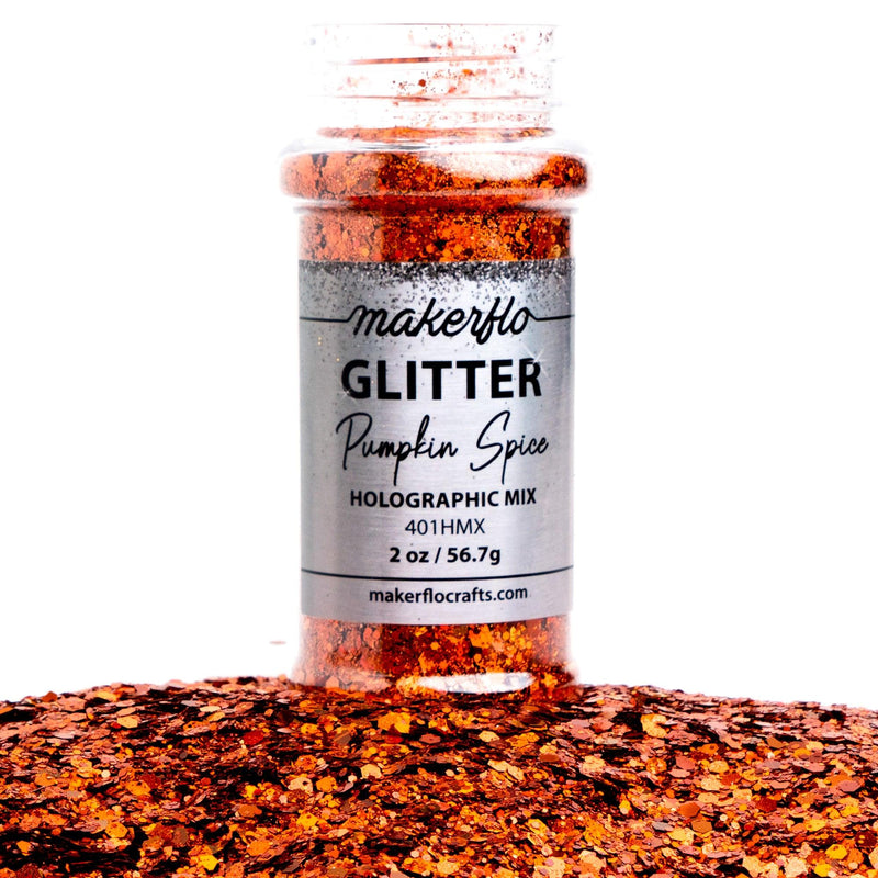 MakerFlo Crafts Pumpkin Spice - Chunky Mix Glitter 2oz