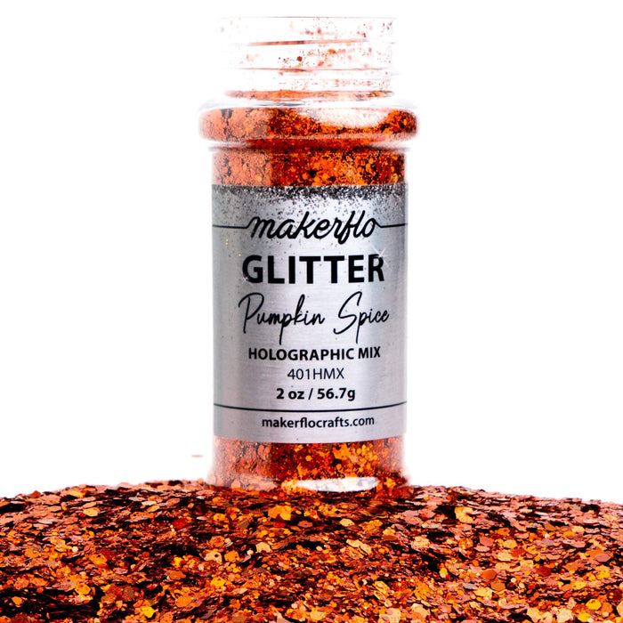 MakerFlo Crafts Pumpkin Spice - Chunky Mix Glitter 2oz