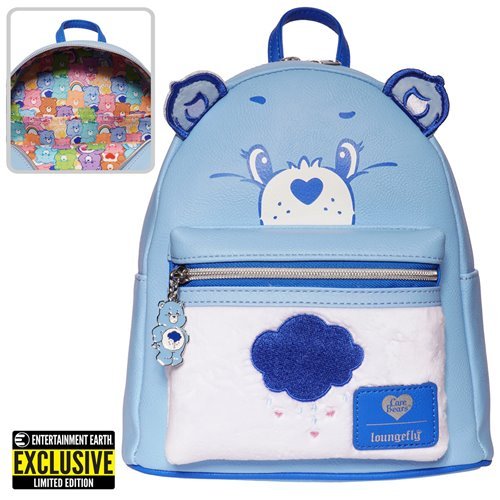 Loungefly Care Bears Grumpy Bear Flocked Mini-Backpack - Entertainment Earth Exclusive