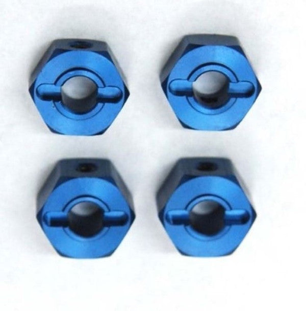 ST Racing Concepts ST3654-14B 14mm Clamp Style Blue Aluminum Hex for Stampede 4 Pack