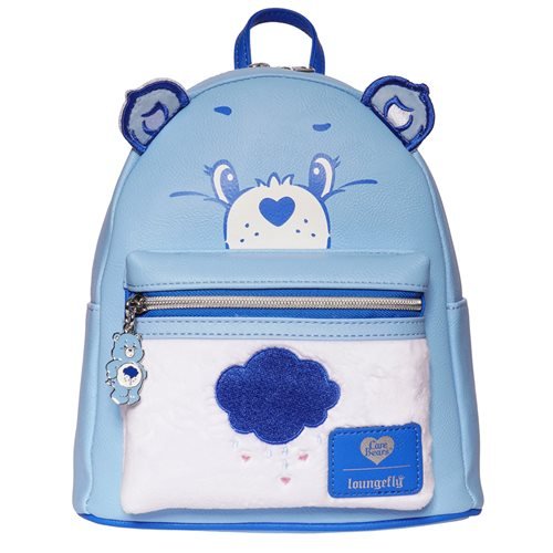 Loungefly Care Bears Grumpy Bear Flocked Mini-Backpack - Entertainment Earth Exclusive