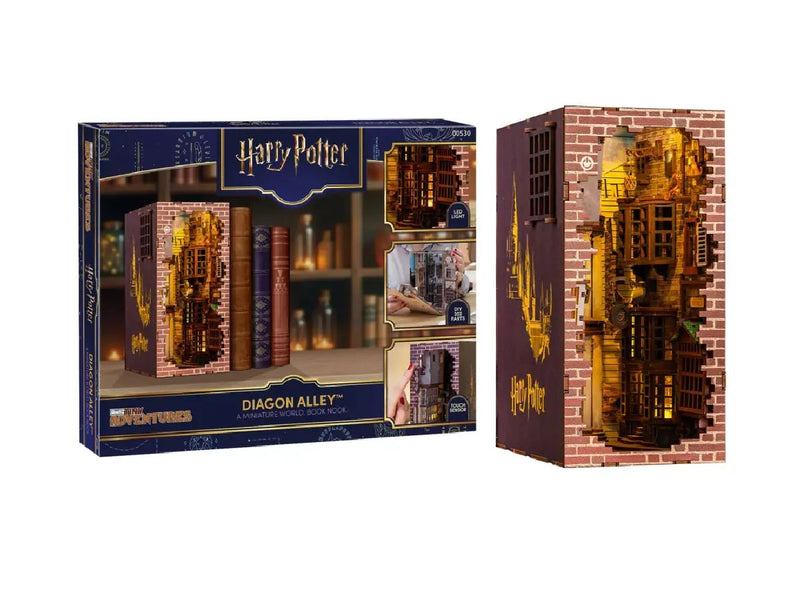 Revell 00530 Tiny Adventures – Harry Potter Diagon Alley 3D Wooden Book Nook Kit