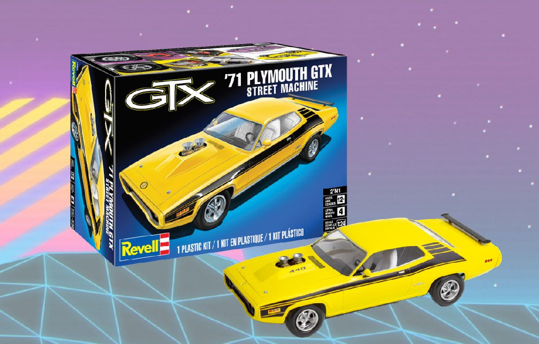 Revell 14588 1/24 1971 Plymouth GTX Street Machine Skill 4 Model Kit