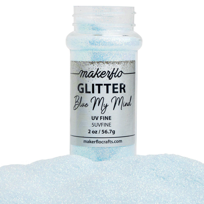 MakerFlo Crafts Blue My Mind - UV Fine Glitter 2oz
