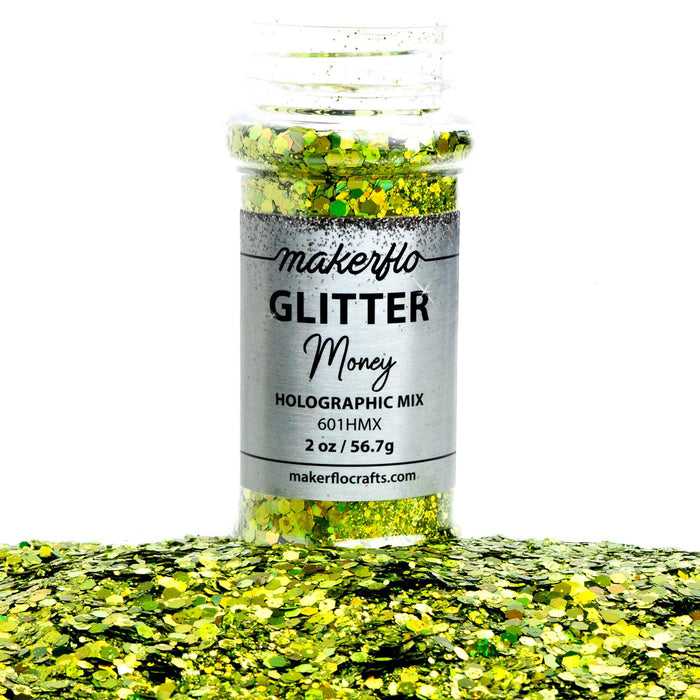 MakerFlo Crafts Money - Chunky Mix Glitter 2oz