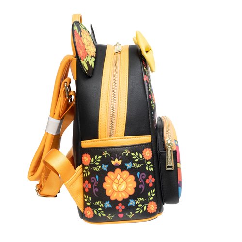 Loungefly Minnie Mouse Dia de los Muertos Sugar Skull Mini-Backpack - Entertainment Earth Exclusive