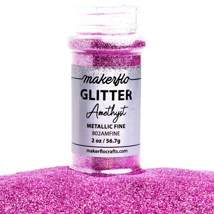 MakerFlo Crafts Amethyst - Fine Glitter 2oz