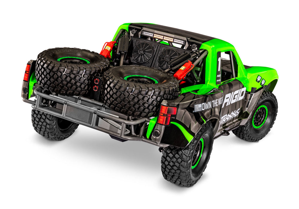 Traxxas 85086-4 Unlimited Desert Racer (UDR) Pro-Scale 4x4 Trophy Truck Green Rigid with LED Lights
