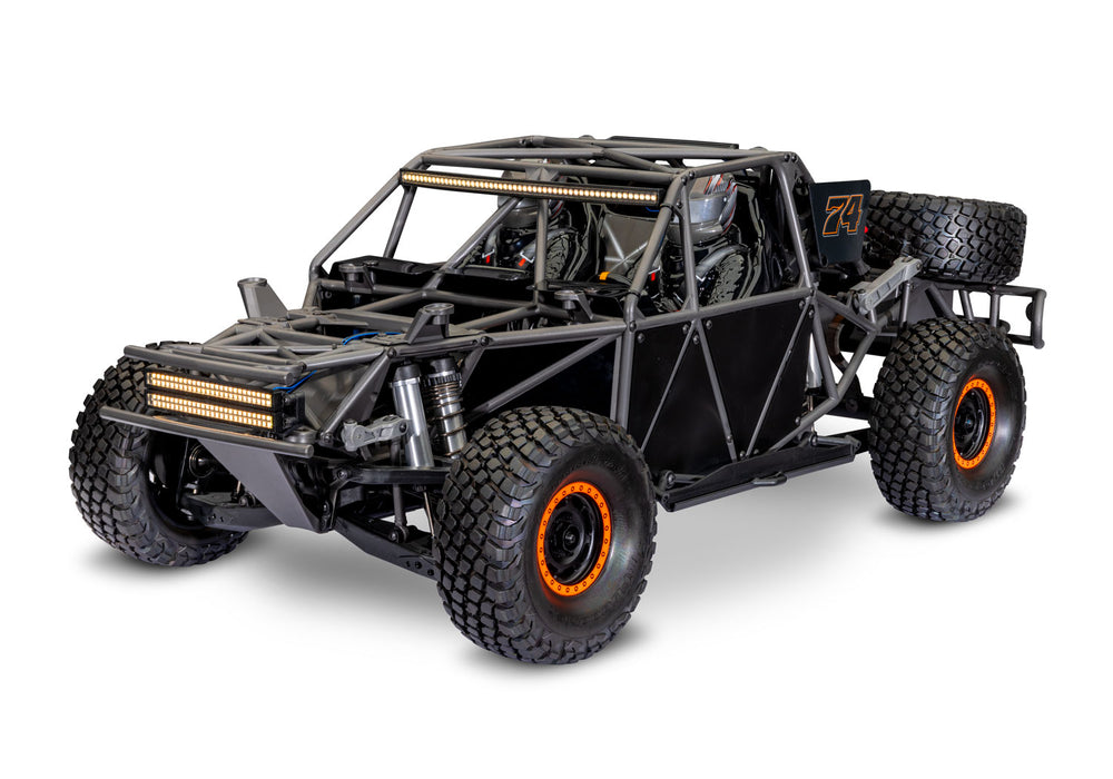 Traxxas 85086-4 Unlimited Desert Racer (UDR) Pro-Scale 4x4 Orange Trophy Truck Fox Racing with LED Lights